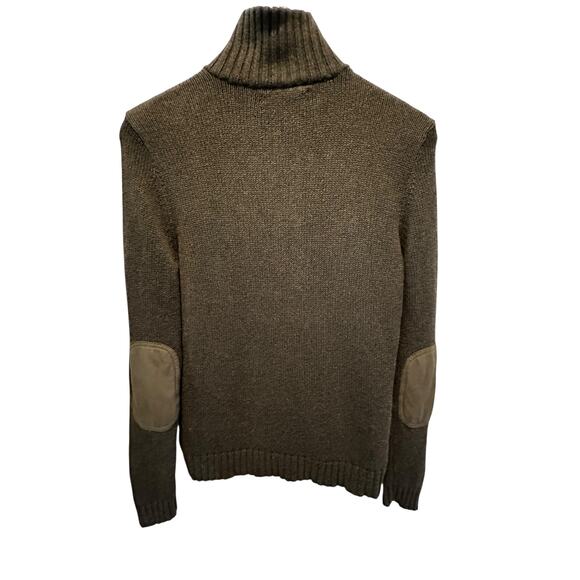 EUC Lauren Ralph Lauren Women’s Brown Cardigan Sweater Size S Preppy Equestrian - Picture 4 of 8